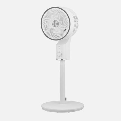 Ventilador De Pie Talamo Blanco/cromo 50w 3 velocidades Regulable 33x33cm Oscilante Fijo Y Rotatorio