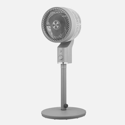 Ventilador De Pie Talamo Gris/cromo 50w 3velocidades Regulable 33x33cm Oscilante Fijo Y Rotatorio