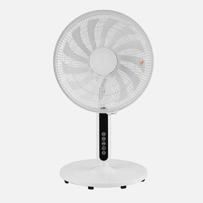 Ventilador De Pie Torbellino Blanco 3 velocidades 60w 13 aspas Regx41x41 Display Oscilante, remoto, temporizador