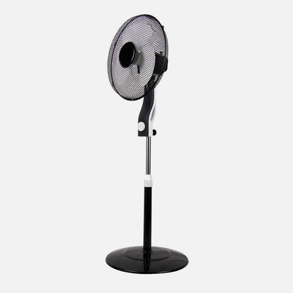 Ventilador De Pie Magico Negro/blanco 3 Velocidades 45w 3 aspas Orientable Fijo Y Rotatorio Regulable 41x41 Cm