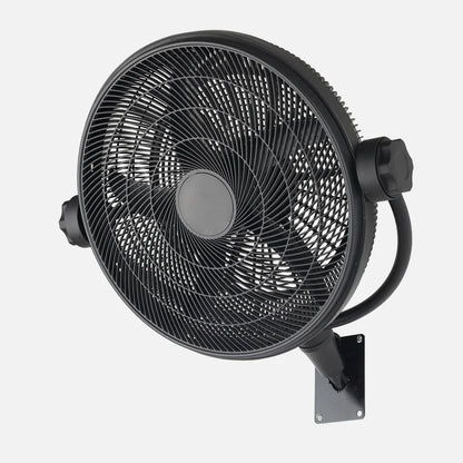 Ventilador Pie 3x1 Aifos Negro 3vel 90w 5 aspas Rotación manual Suelo/pared/sobremesa Orientable Regulable 61x61cm