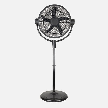 Ventilador Pie 3x1 Aifos Negro 3vel 90w 5 aspas Rotación manual Suelo/pared/sobremesa Orientable Regulable 61x61cm