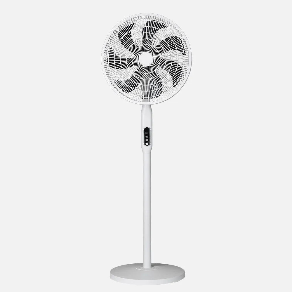 Ventilador Pie 3x1 Mixin Blanco 3 velocidades 60w 7 aspas 45d Fijo/rotatorio Suelo/pared/sobremesa Regulable 45x45cm