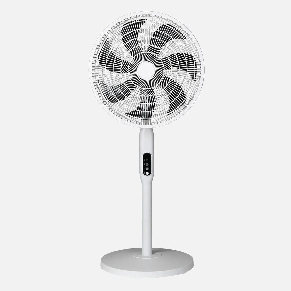 Ventilador Pie 3x1 Mixin Blanco 3 velocidades 60w 7 aspas 45d Fijo/rotatorio Suelo/pared/sobremesa Regulable 45x45cm