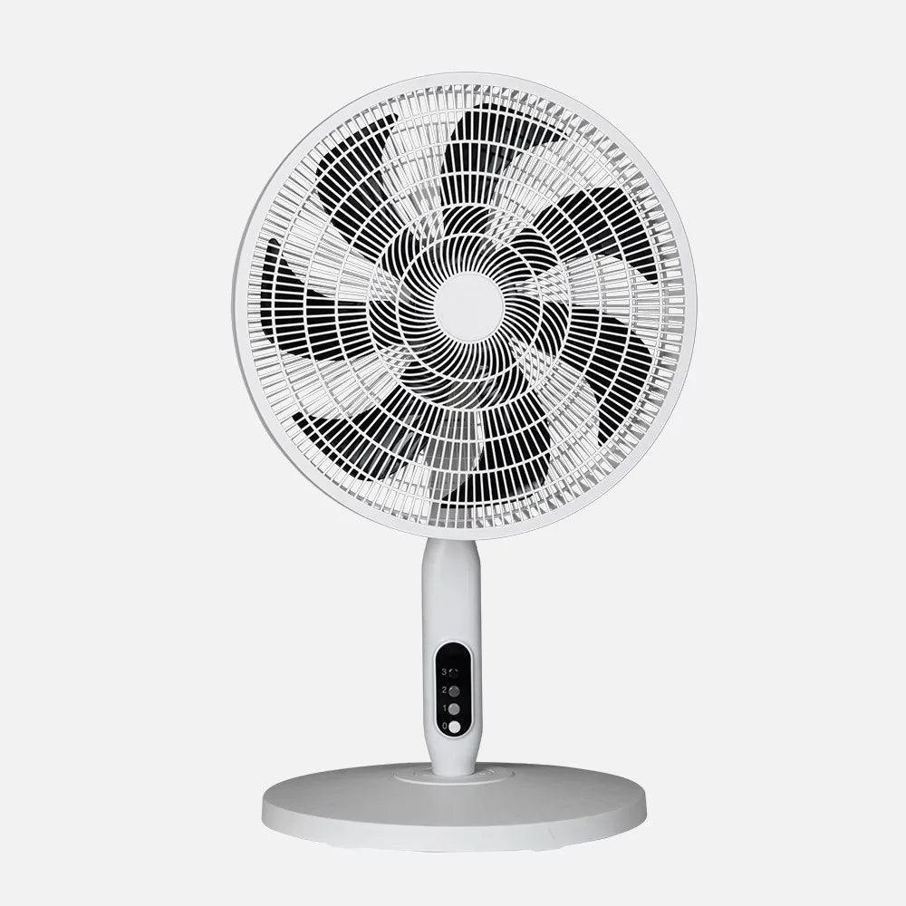 Ventilador Pie 3x1 Mixin Blanco 3 velocidades 60w 7 aspas 45d Fijo/rotatorio Suelo/pared/sobremesa Regulable 45x45cm