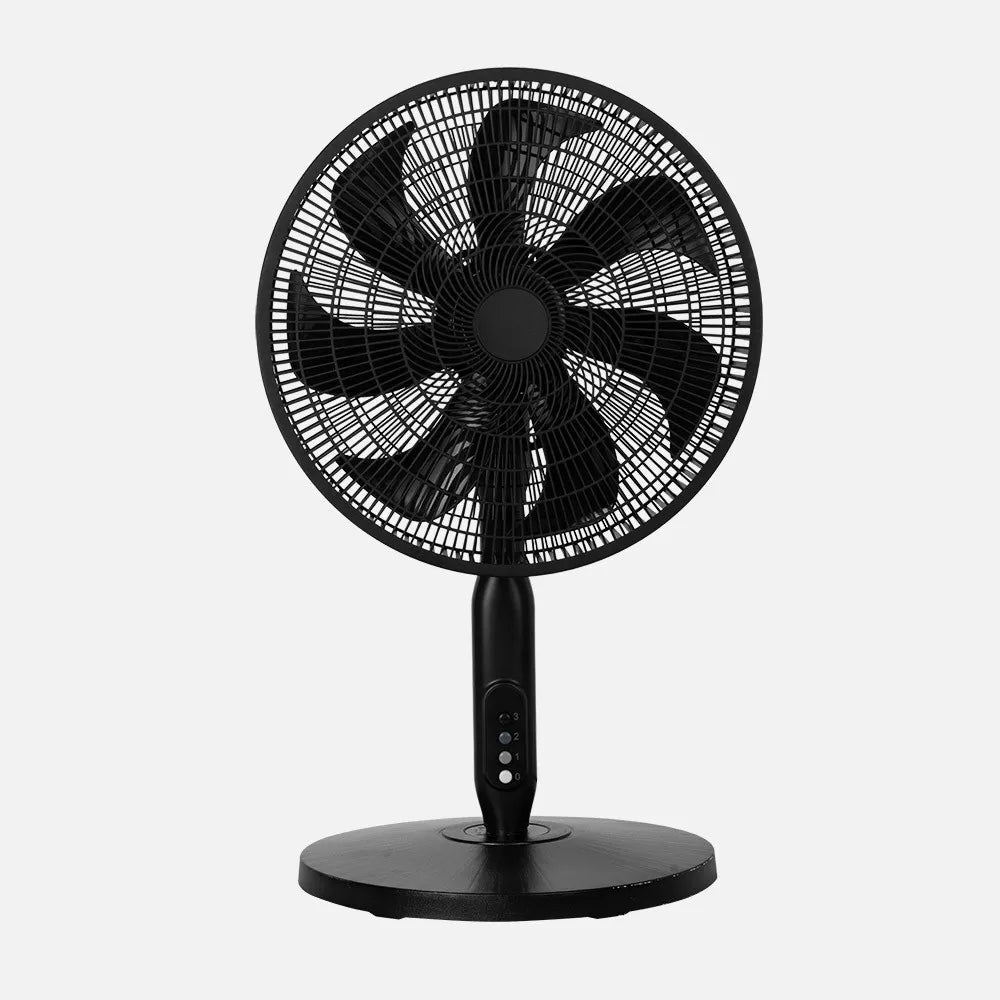 Ventilador Pie 3x1 Mixin Negro 3 velocidades 60w 7 aspas 45 diámetro Fijo/rotatorio Suelo/pared/sobremesa Regulable 45x45cm