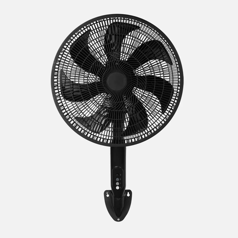 Ventilador Pie 3x1 Mixin Negro 3 velocidades 60w 7 aspas 45 diámetro Fijo/rotatorio Suelo/pared/sobremesa Regulable 45x45cm