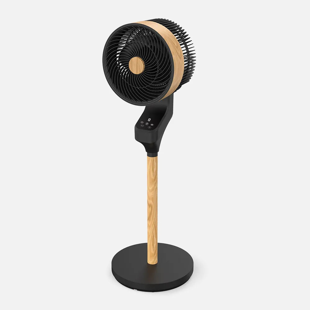 Ventilador de pie Bizancio Negro/hay 50w 3 velocidades 95x30x30 Oscilante, pantalla táctil, control remoto y temporizador