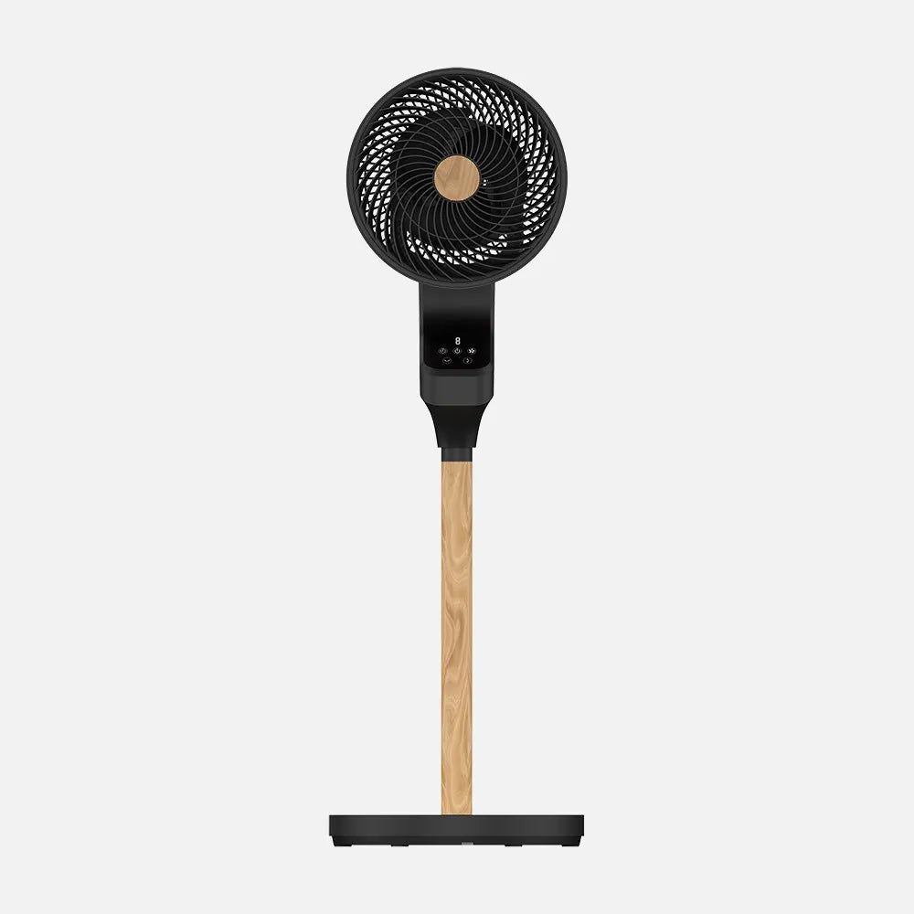 Ventilador de pie Bizancio Negro/hay 50w 3 velocidades 95x30x30 Oscilante, pantalla táctil, control remoto y temporizador