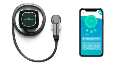 WALLBOX Pulsar Plus Tipo 2 (Negro) 7.4kW Cargador de vehículo eléctrico
